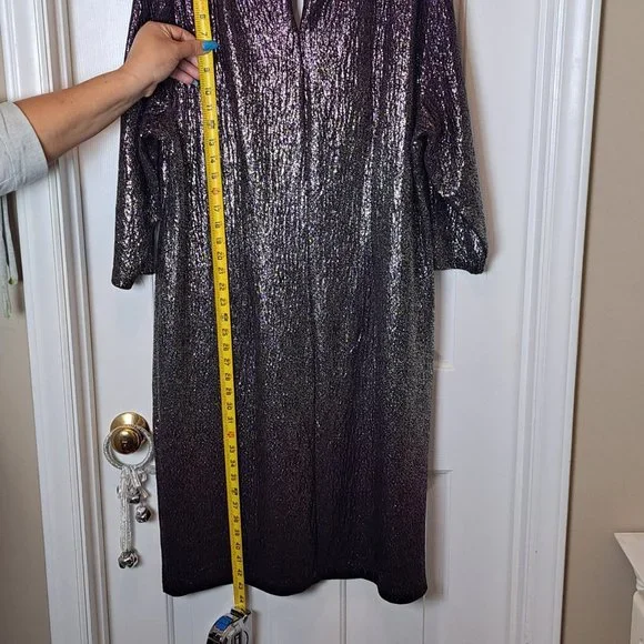 Lane Bryant Sparkle Purple Dress-Size 18/20 - Picture 4 of 4
